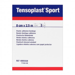 Tensoplast Sport 8 cm x 2,5 metri: adesivo poroso bendaggio elastico